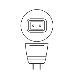 Illustration d'une ampoule GU5.3
