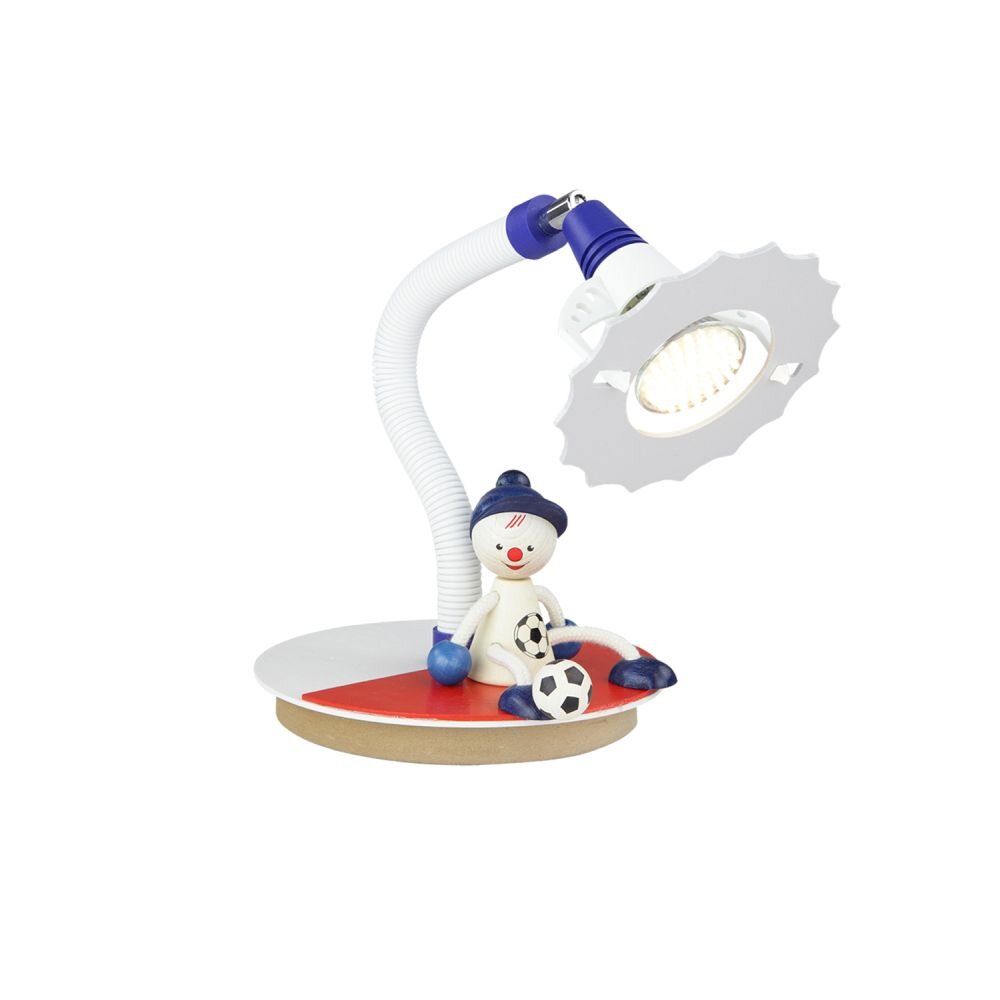 Lampe à poser Elobra FUßBALLER Rouge, Blanc, 1 lumière main product photo