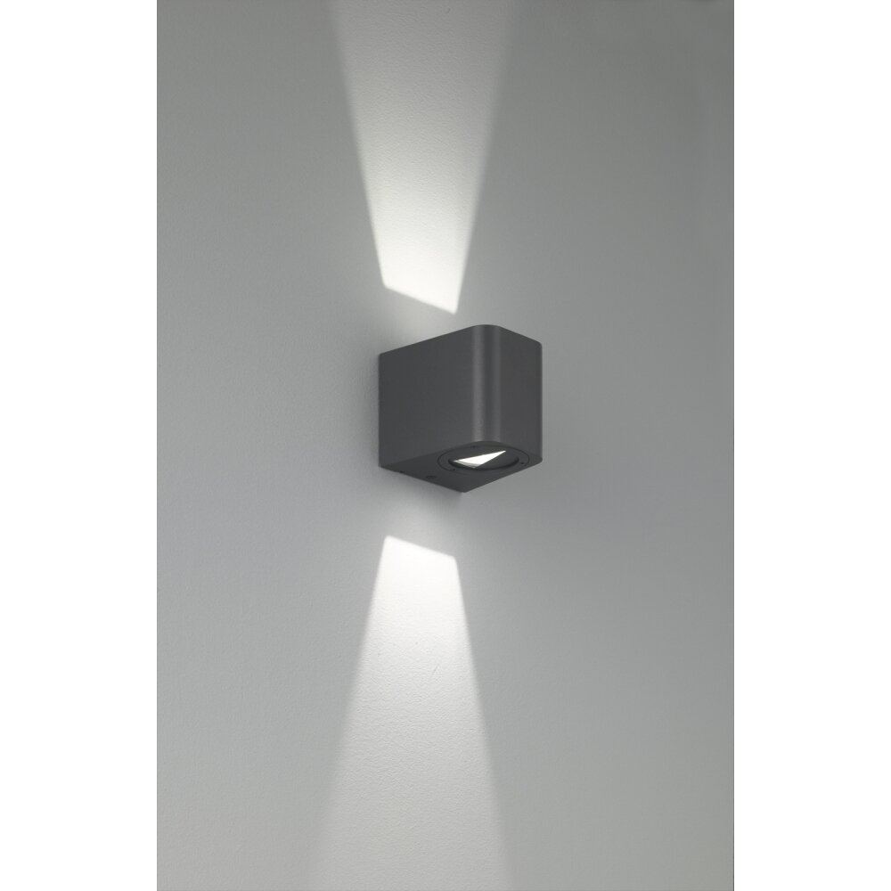 Applique murale Reality BOGOTA LED Anthracite, 2 lumières main product photo