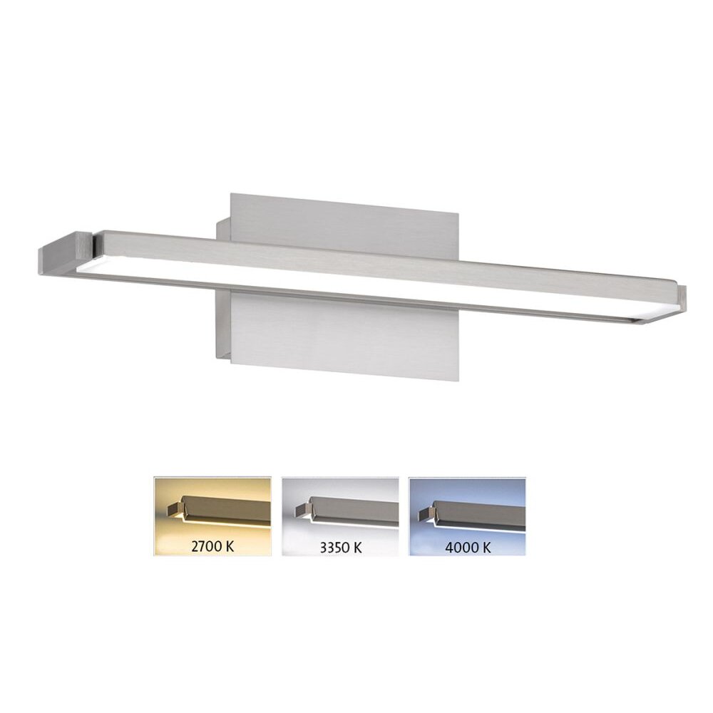 Applique murale Fischer & Honsel Pare TW LED Nickel brillant, 1 lumière, Changeur de couleurs main product photo
