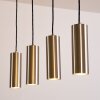 Suspension Zuoz Nickel mat, 4 lumières