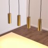 Suspension Zuoz Nickel mat, 4 lumières