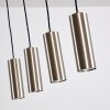 Suspension Zuoz Nickel mat, 4 lumières