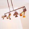 Suspension Lichinga Rouille, 4 lumières