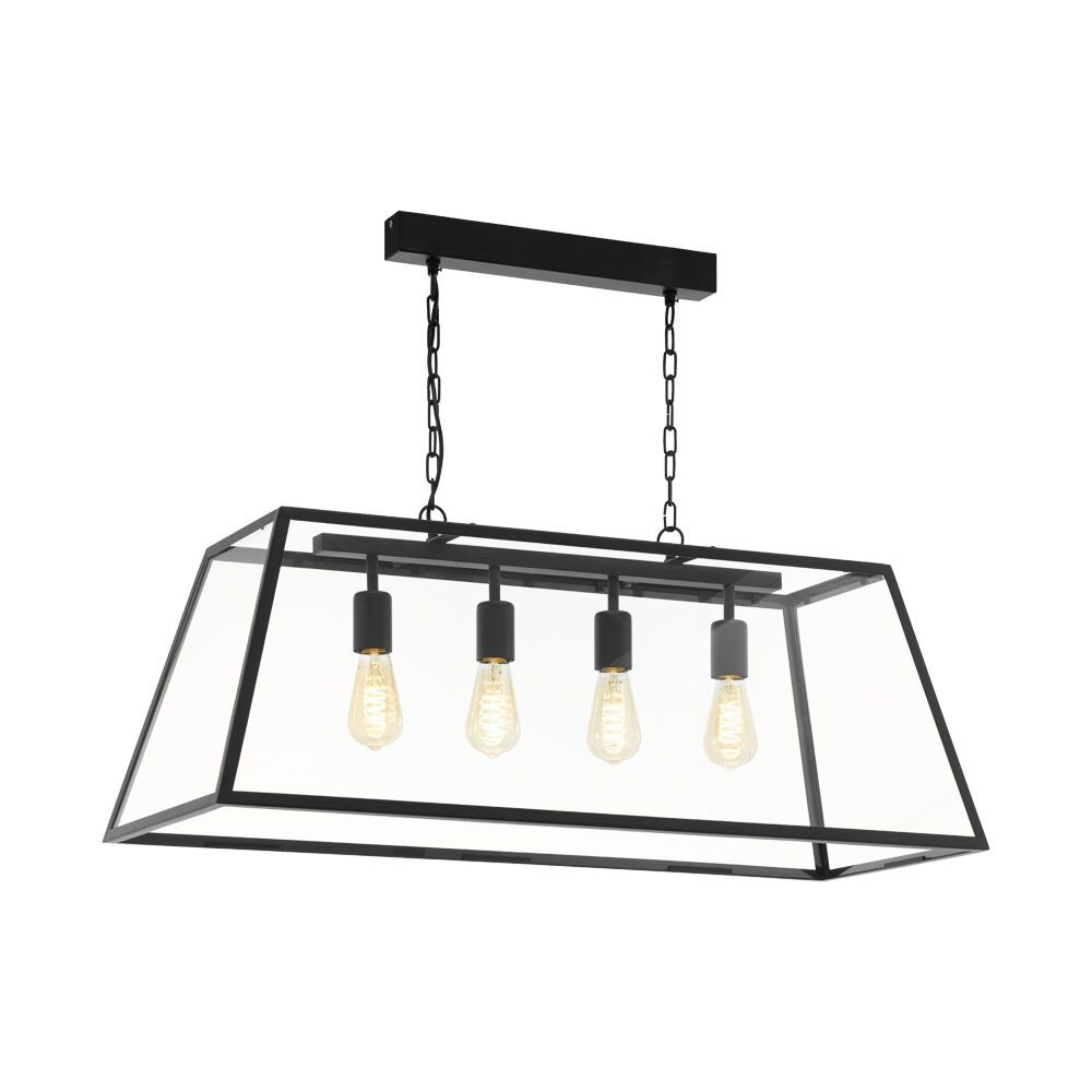 Suspension Eglo AMESBURY Noir, 4 lumières main product photo