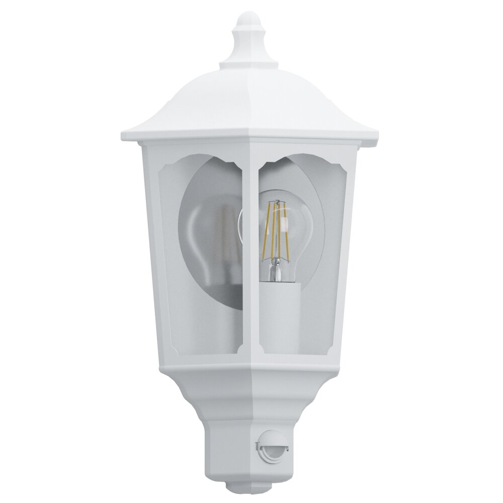 Applique murale d'extérieur Eglo MANERBIO Blanc, 1 lumière, Détecteur de mouvement main product photo
