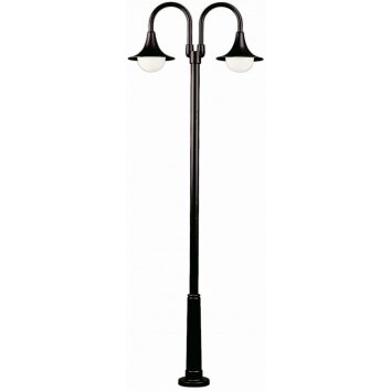 Lampadaire Albert 2047 Noir, 2 lumières