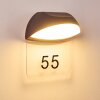 Numéros de maison éclairé Tanguro LED Noir, 1 lumière