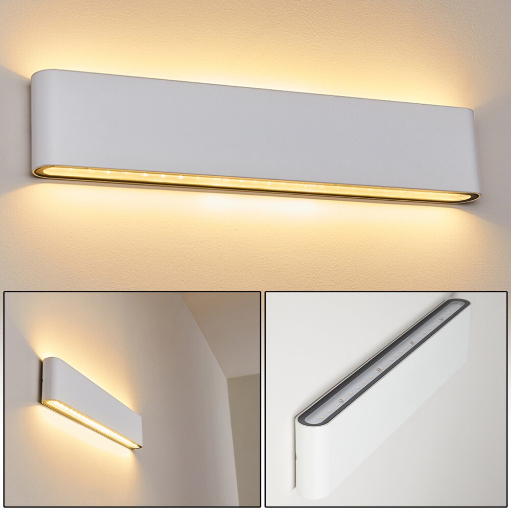 Applique murale d'extérieur Tinglev LED Blanc, 2 lumières main product photo