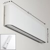 Applique murale d'extérieur Tinglev LED Blanc, 2 lumières