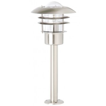 Borne d'éclairage Brilliant Terrence Acier inoxydable, 1 lumière