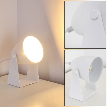 Lampe à poser Takeda Blanc, 1 lumière