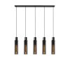Suspension Lucide ORLANDO Gris, Rouille, 5 lumières