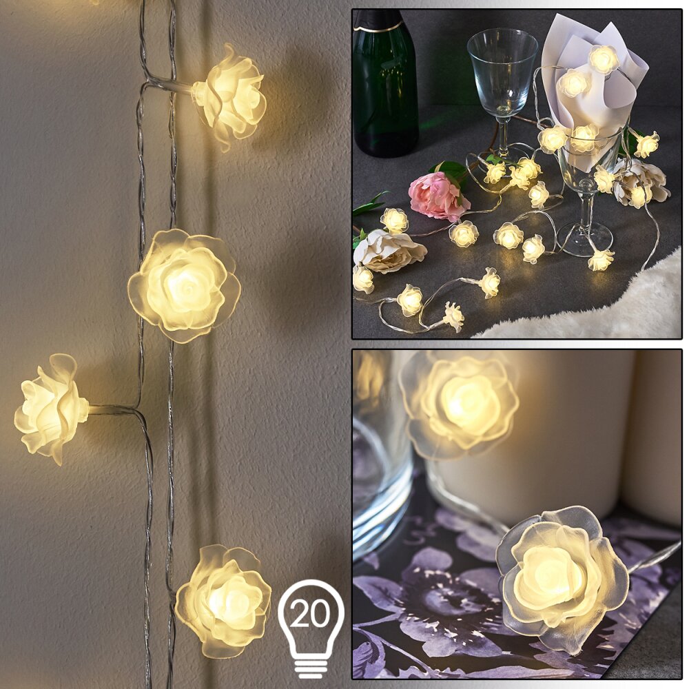 Guirlande Sondrio LED, 20 lumières main product photo