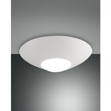 Plafonnier Fabas Luce Lizzy LED Blanc, 1 lumière
