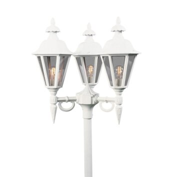 Lampadaire extérieur Konstsmide Pallas Blanc, 3 lumières