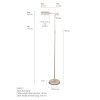 Lampadaire Steinhauer MEXLITE LED Acier inoxydable, 1 lumière