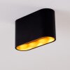 Plafonnier Dalarna LED Noir doré, 1 lumière