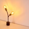 Lampe à poser Duvin Noir doré, 2 lumières