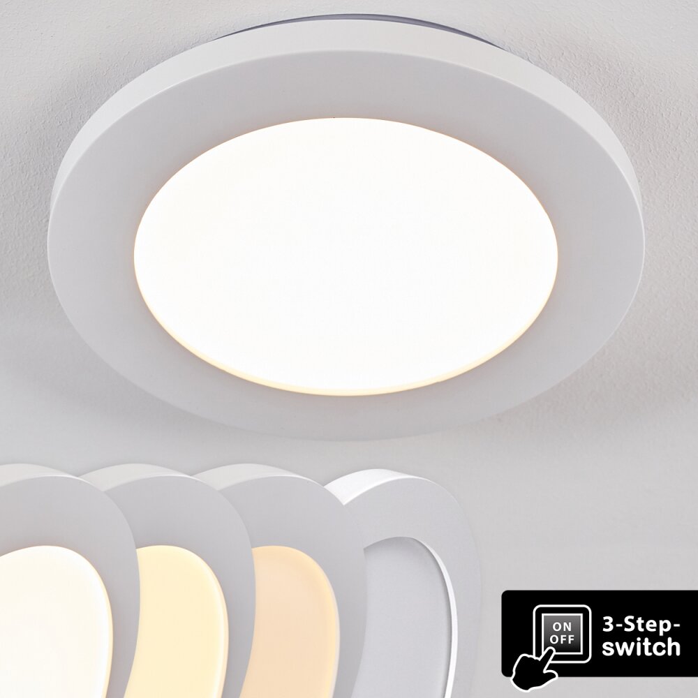 Plafonnier Siguna LED Blanc, 1 lumière main product photo