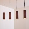 Suspension Zuoz Rouille, 4 lumières