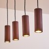 Suspension Zuoz Rouille, 4 lumières