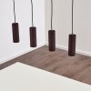 Suspension Zuoz Rouille, 4 lumières