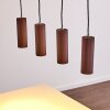 Suspension Zuoz Rouille, 4 lumières