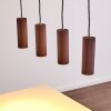 Suspension Zuoz Rouille, 4 lumières