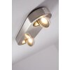 Plafonnier Granada LED Nickel mat, 2 lumières