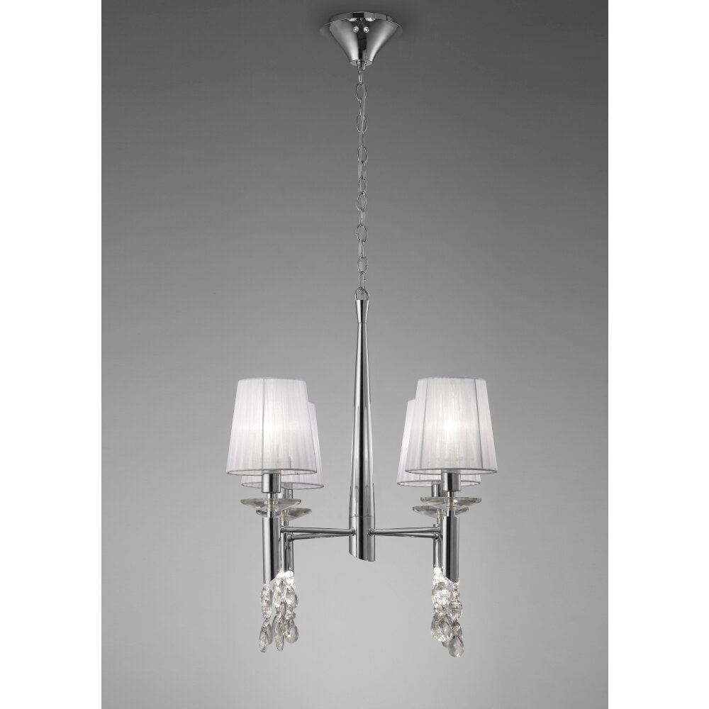 Suspension Mantra TIFFANY Chrome, 4 lumières main product photo