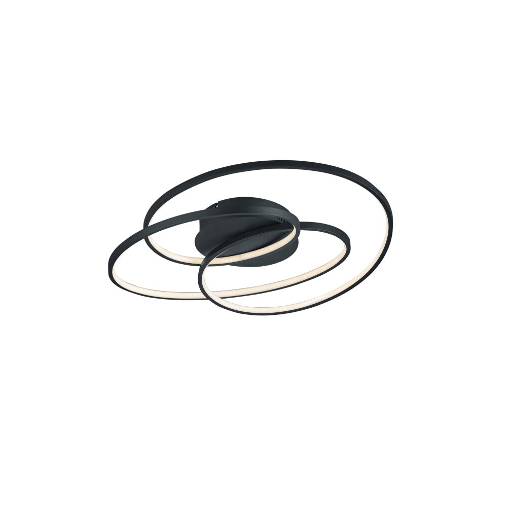 Plafonnier Trio Gale LED Noir, 1 lumière main product photo