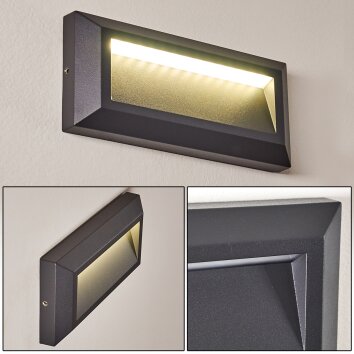 Applique murale d'extérieur Alkmaar LED Anthracite, 1 lumière