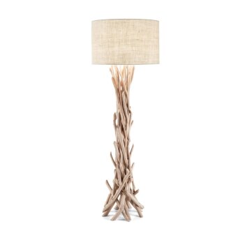 Lampadaire Ideal Lux DRIFTWOOD Bois clair, 1 lumière