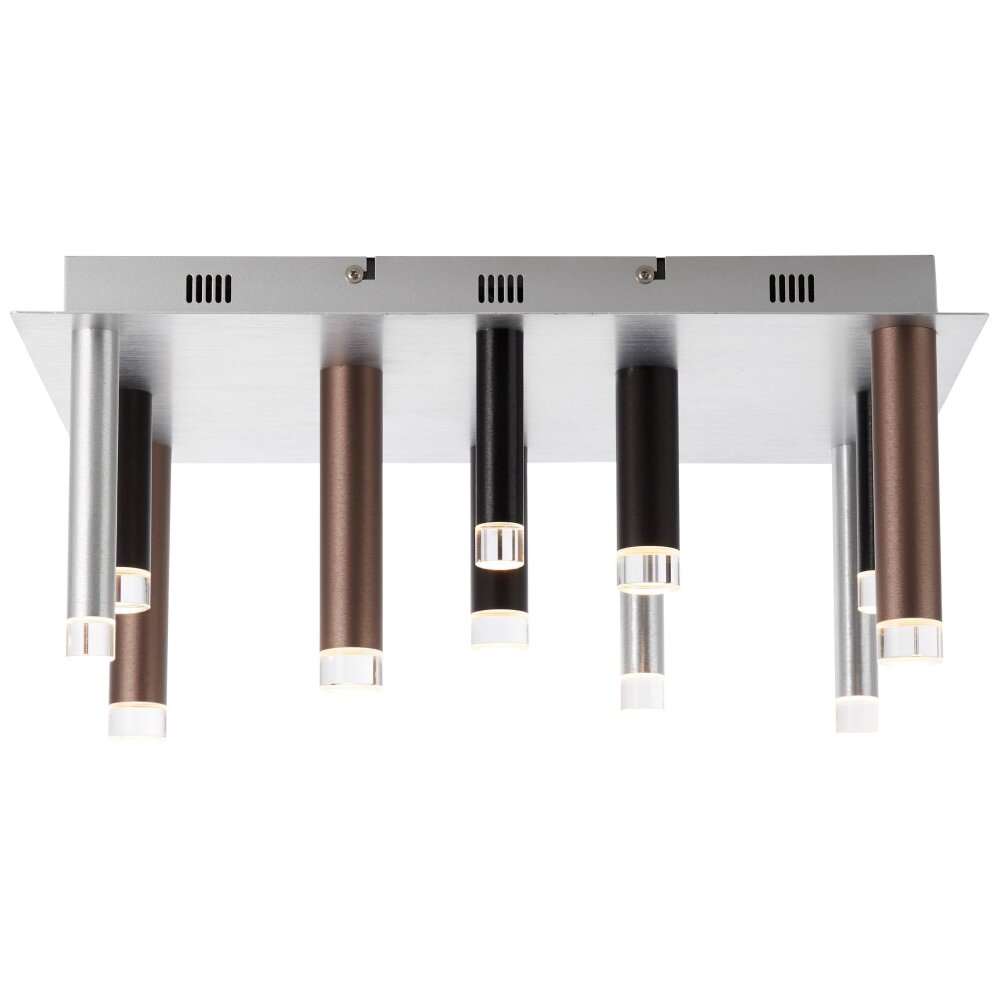 Plafonnier Brilliant Living Cembalo LED Brun, 12 lumières main product photo
