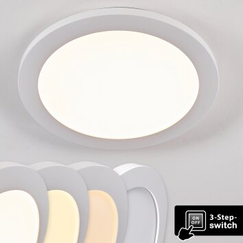 Plafonnier Siguna LED Blanc, 1 lumière