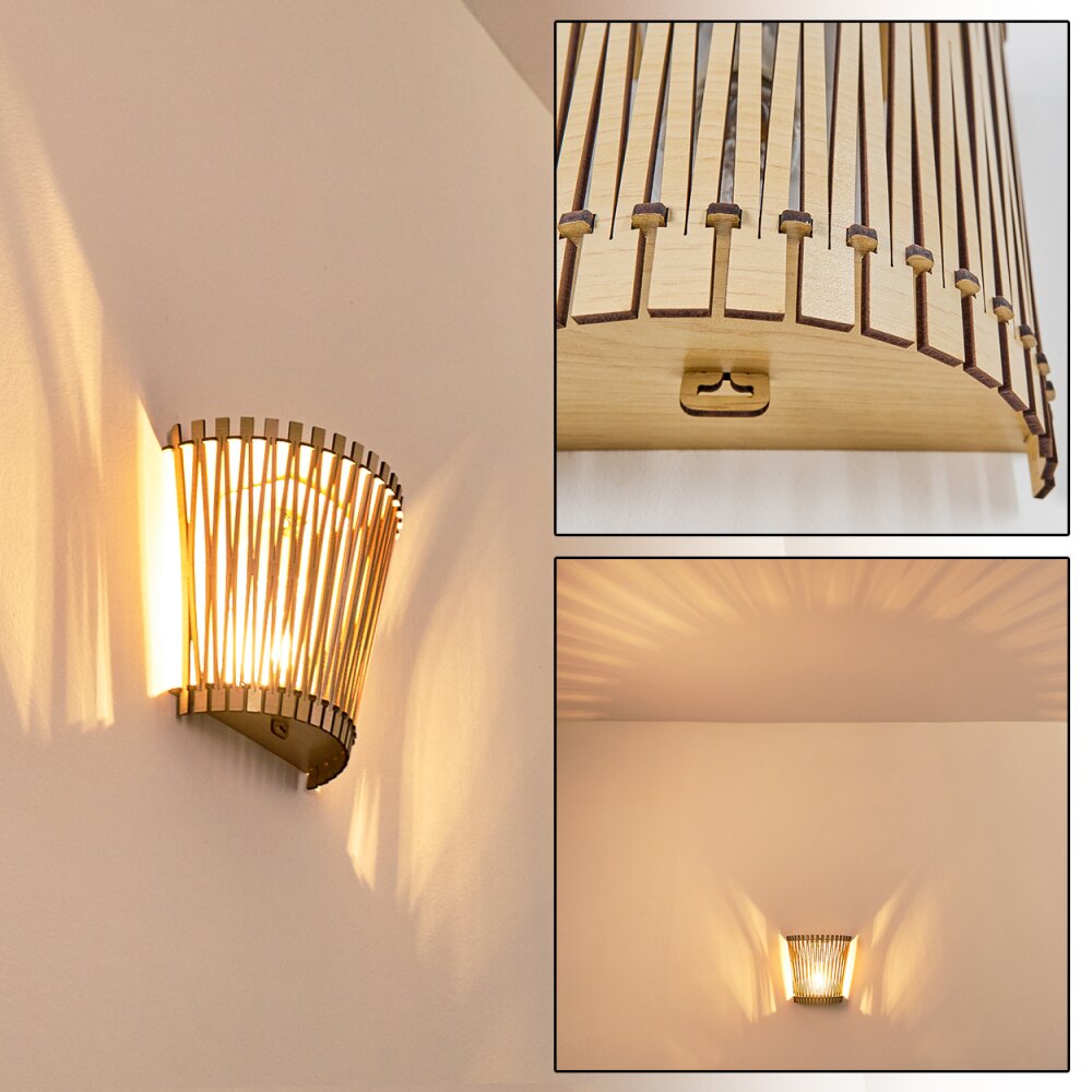 Applique murale Timmele Bois clair, 1 lumière main product photo