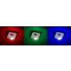 Plafonnier Leuchten Direkt LOLA-MIKE LED Acier inoxydable, 1 lumière, Télécommandes, Changeur de couleurs