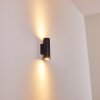 Applique murale Zuoz Noir, 2 lumières