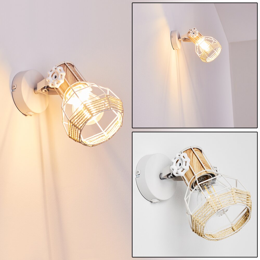 Applique murale Barbacena Blanc, 1 lumière main product photo
