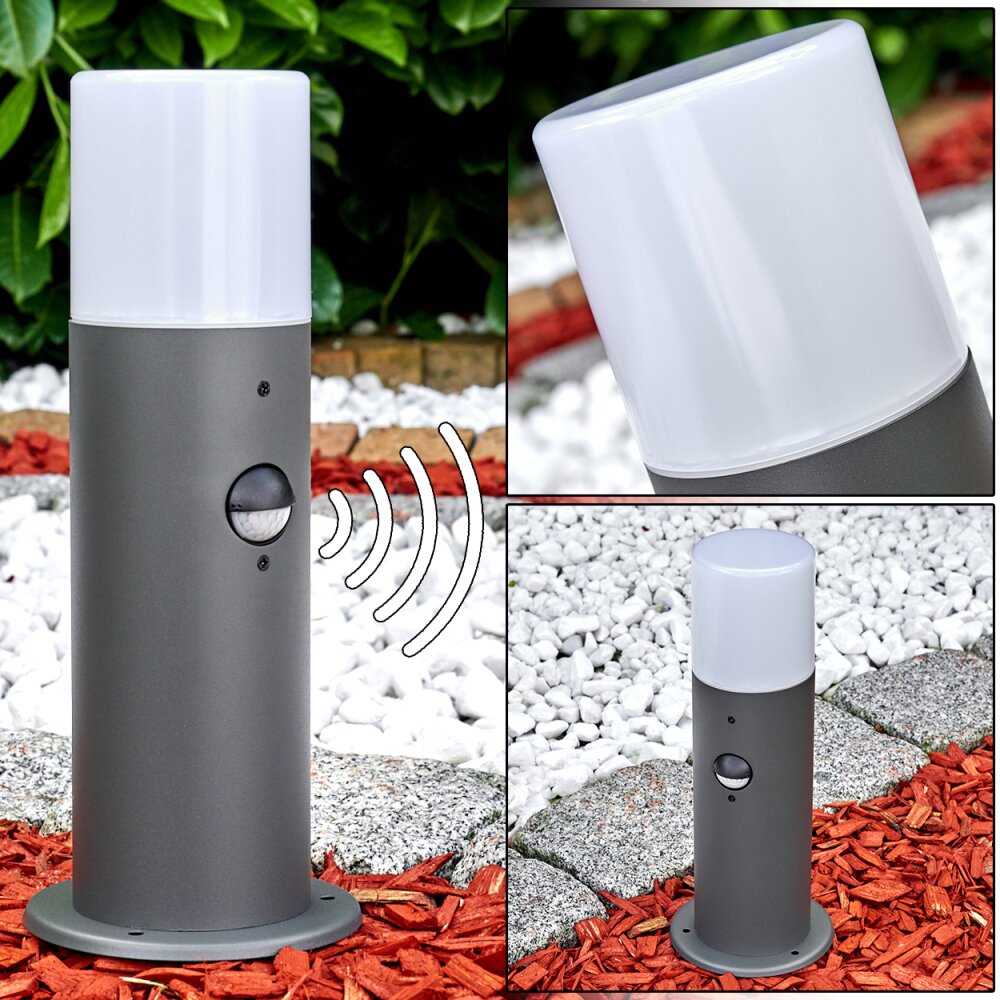 Borne lumineuse Schafhaus Anthracite, 1 lumière, Détecteur de mouvement main product photo
