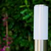 Caserta Lampadaire, Eclairage de chemin couleur acier inoxydable, 1 lumière