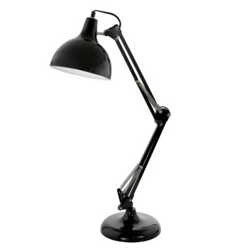 Lampe de table Eglo BORGILLIO Noir, 1 lumière