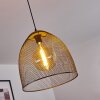 Suspension Wesa Brun foncé, Nickel mat, 1 lumière