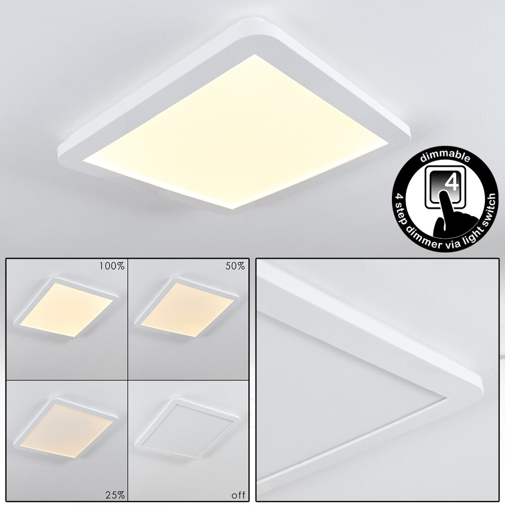 Plafonnier Siguna LED Blanc, 1 lumière main product photo