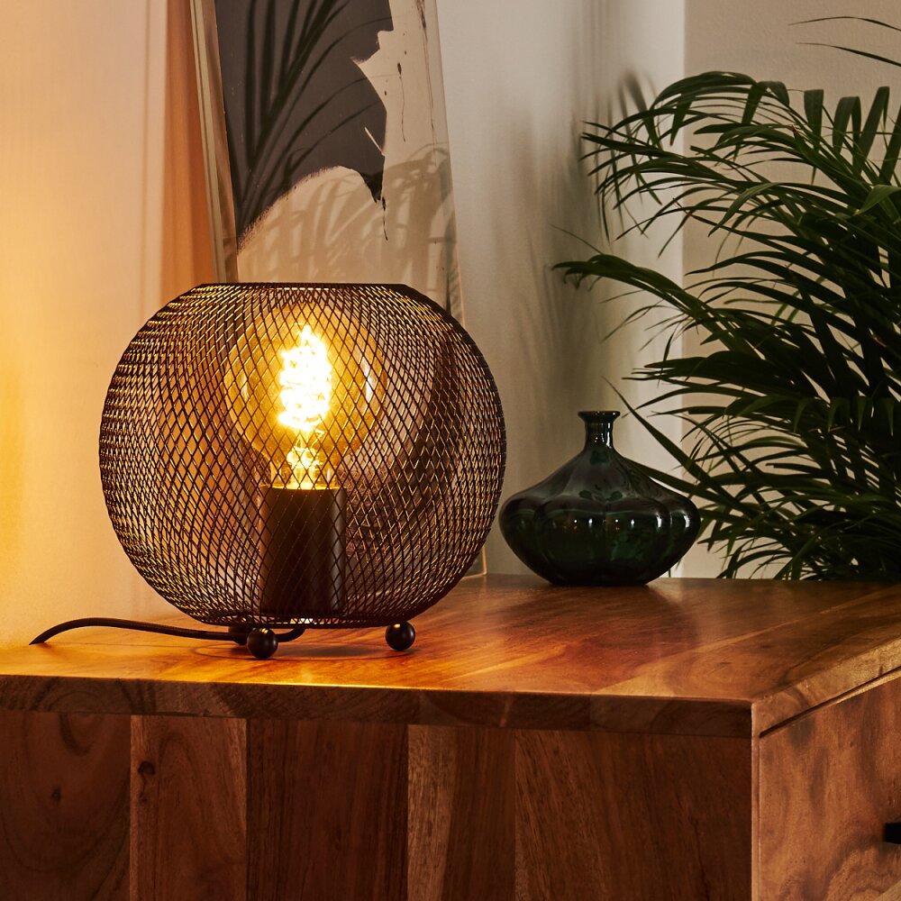 Lampe de table Luena Noir, 1 lumière main product photo