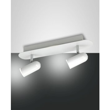 Plafonnier Fabas Luce Spotty LED Blanc, 2 lumières