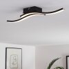 Plafonnier Letala LED Noir, 2 lumières