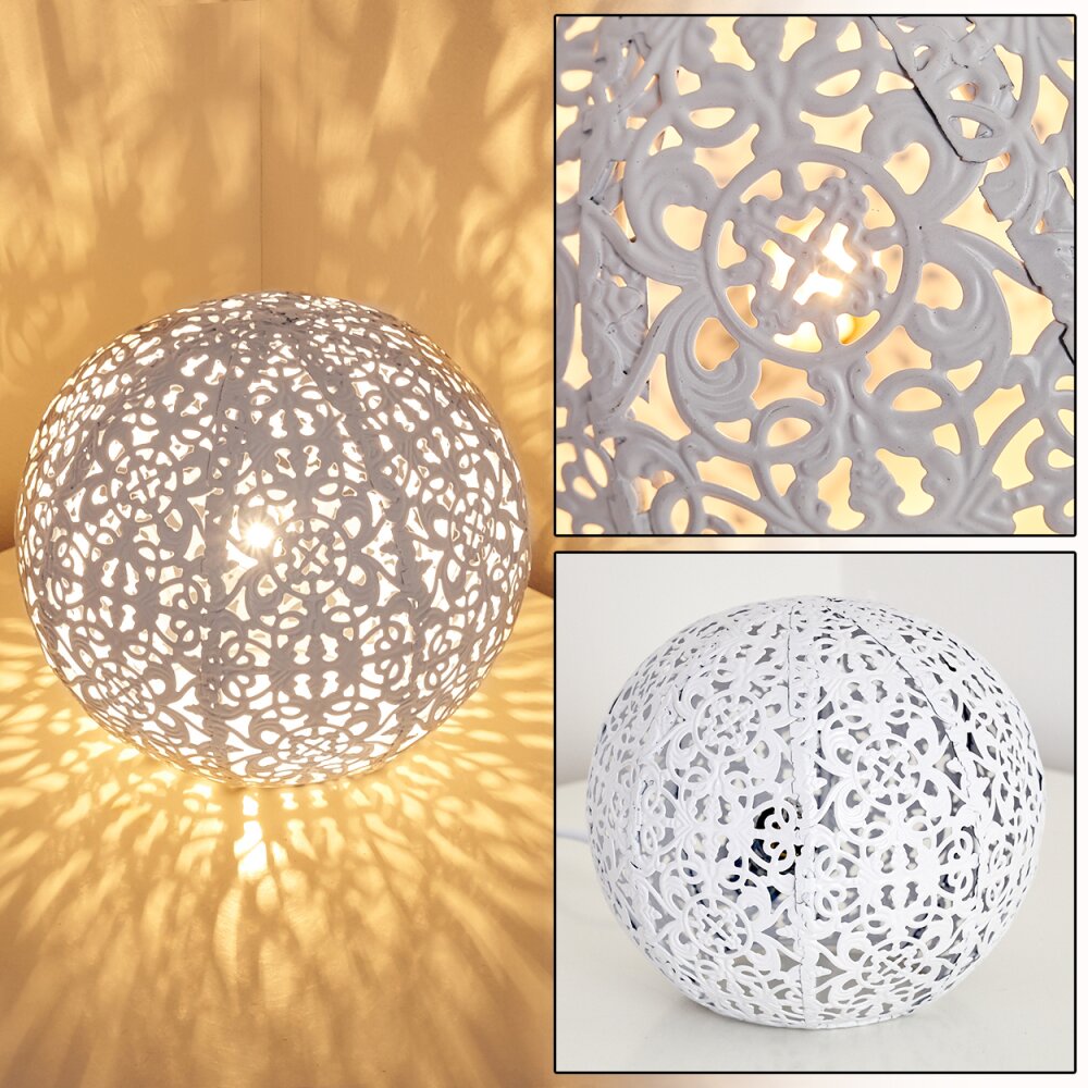 Lampe à poser Kobenhavn Blanc, 1 lumière main product photo