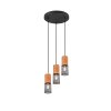 Suspension Trio Tosh Noir, 3 lumières